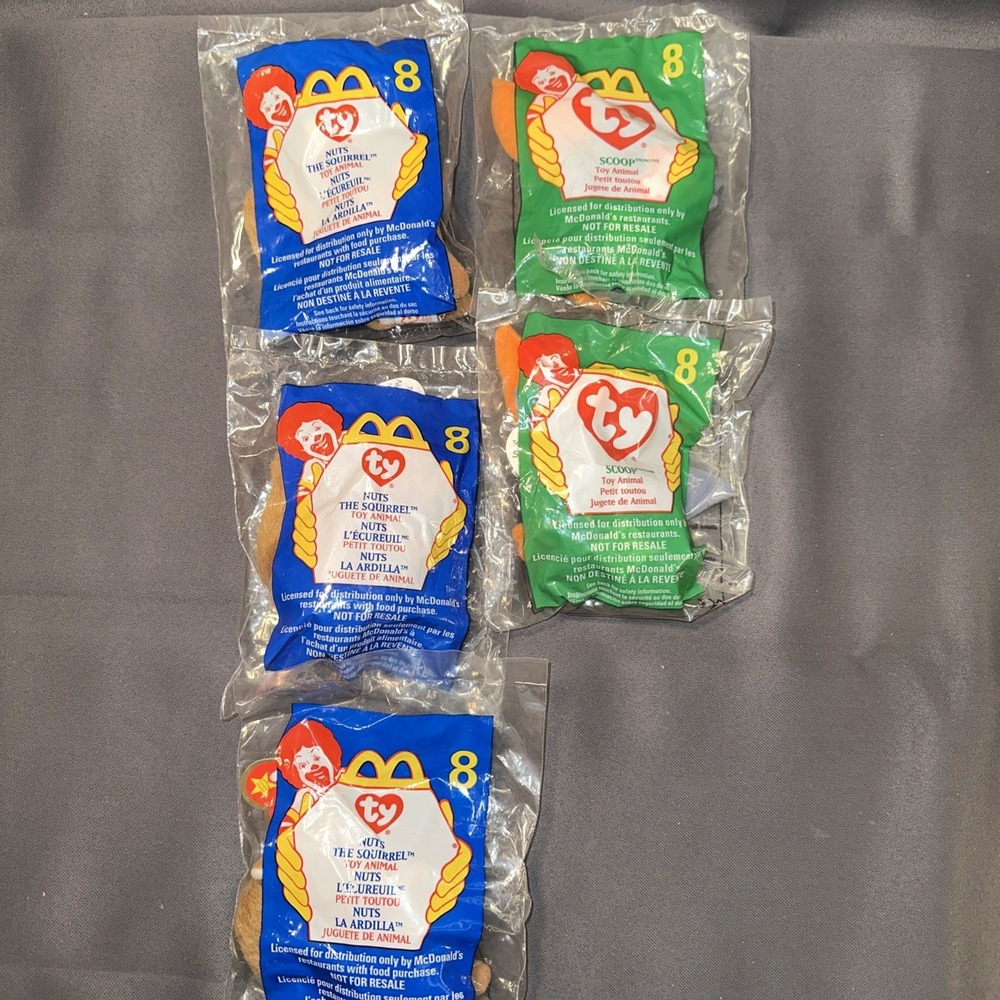 Lot Of 90+ Ty McDonalds Beanie Babies 1999 2000 NEW Unopened + Happy Meal Bags - Picture 9 of 16